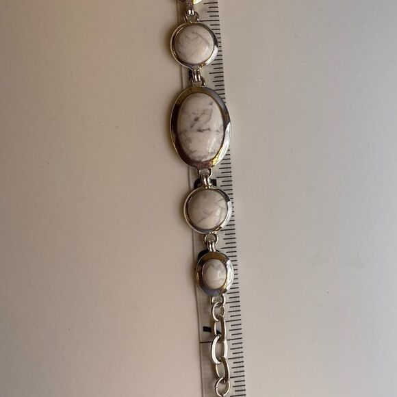 Etienne Aignier Silver Marble Bracelet - Picture 6 of 8